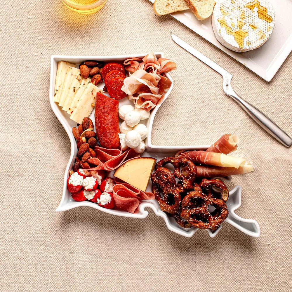 Lark Porcelain State-Shaped Bake & Serve Dish, Choose State - USA MEGA SHOP
