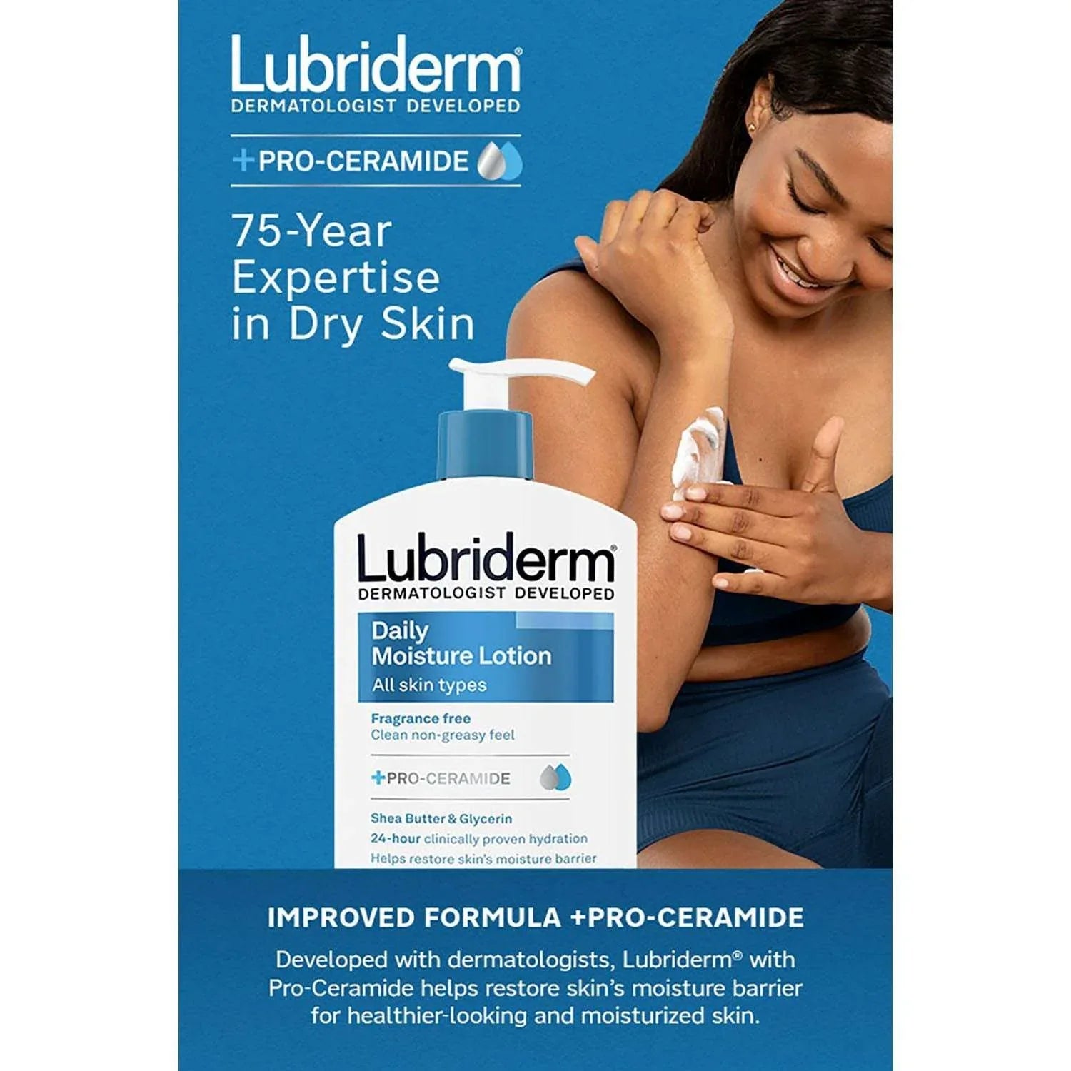 Lubriderm Daily Moisture Body Lotion, 24 fl. oz., 2 pk. - USA MEGA SHOP