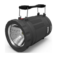 Gray NEBO Poppy spotlight lantern with textured reflector and carry handle.