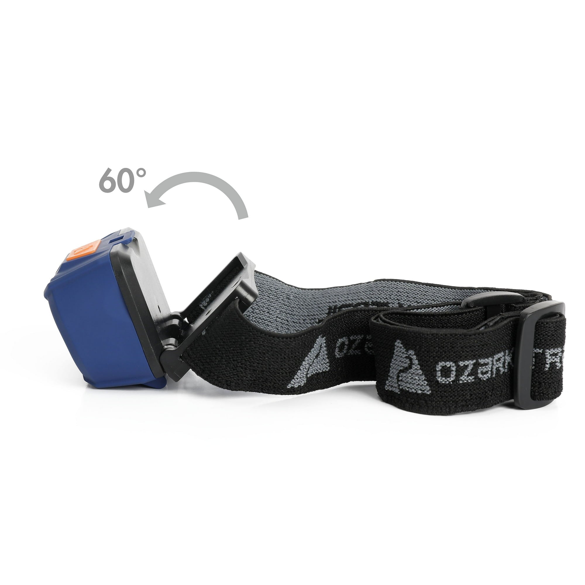 Ozark Trail LED 100 Lumens Headlamp, Blue, 3AAA Batteries Included