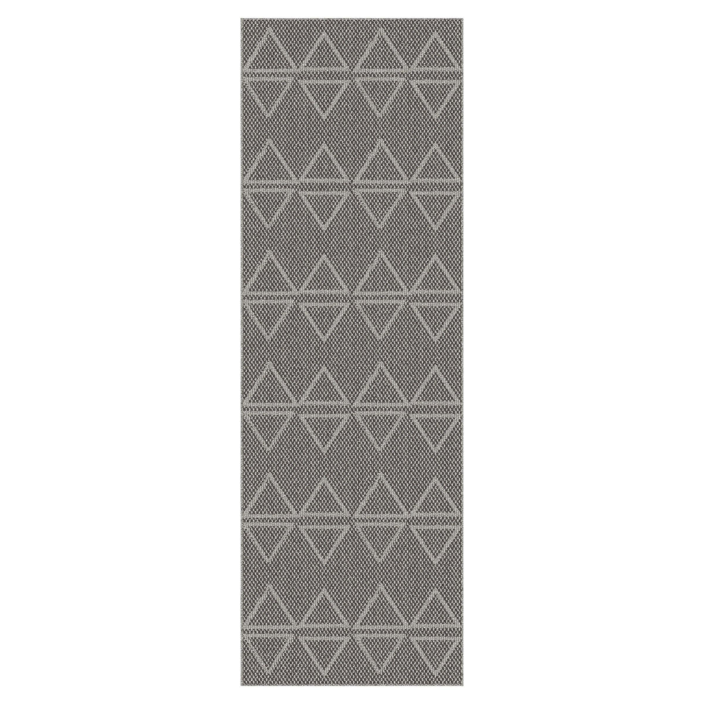 Lyon Runner by Baldosa, Grey Mountain, 2’ x 6’, 2-pack