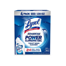 Lysol Advanced Power Cleaning Gel Toilet Bowl Cleaner multipack box, 4 count