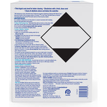 Back label of Lysol Advanced toilet bowl cleaner multipack box