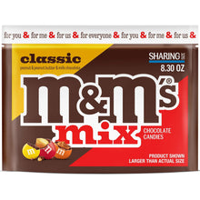 M&M's Classic Mix sharing size chocolate candy bag front with large m&m's logo
