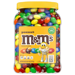 M&M's Chocolate Candy, Peanut, 62 oz Jar