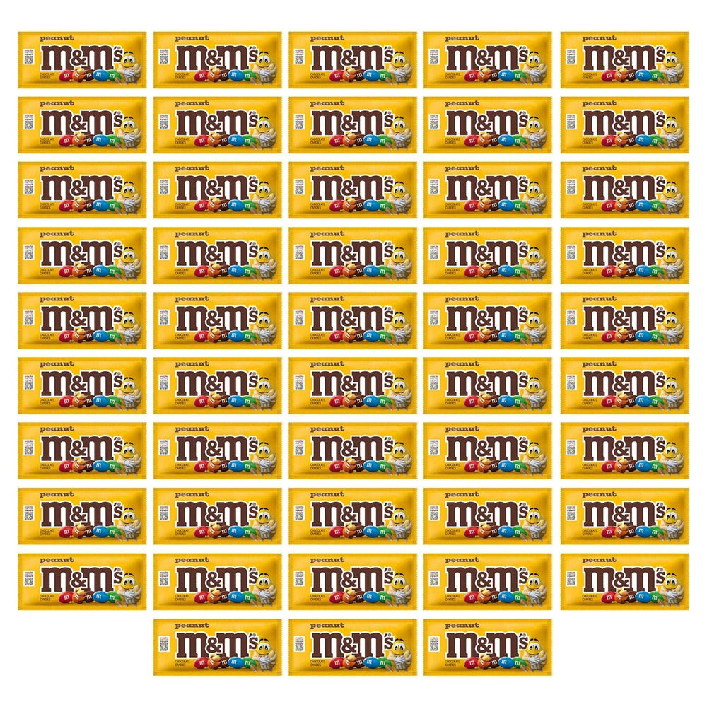 M&M's Chocolate Candy, Peanut, Full Size, 1.74 oz, 48-count - USA MEGA SHOP