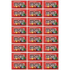 M&M's Chocolate Candy, Peanut Butter, Full Size 1.63 oz, 24-count