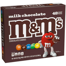 Milk chocolate candy box, 48-count multipack with M&M's branding and character