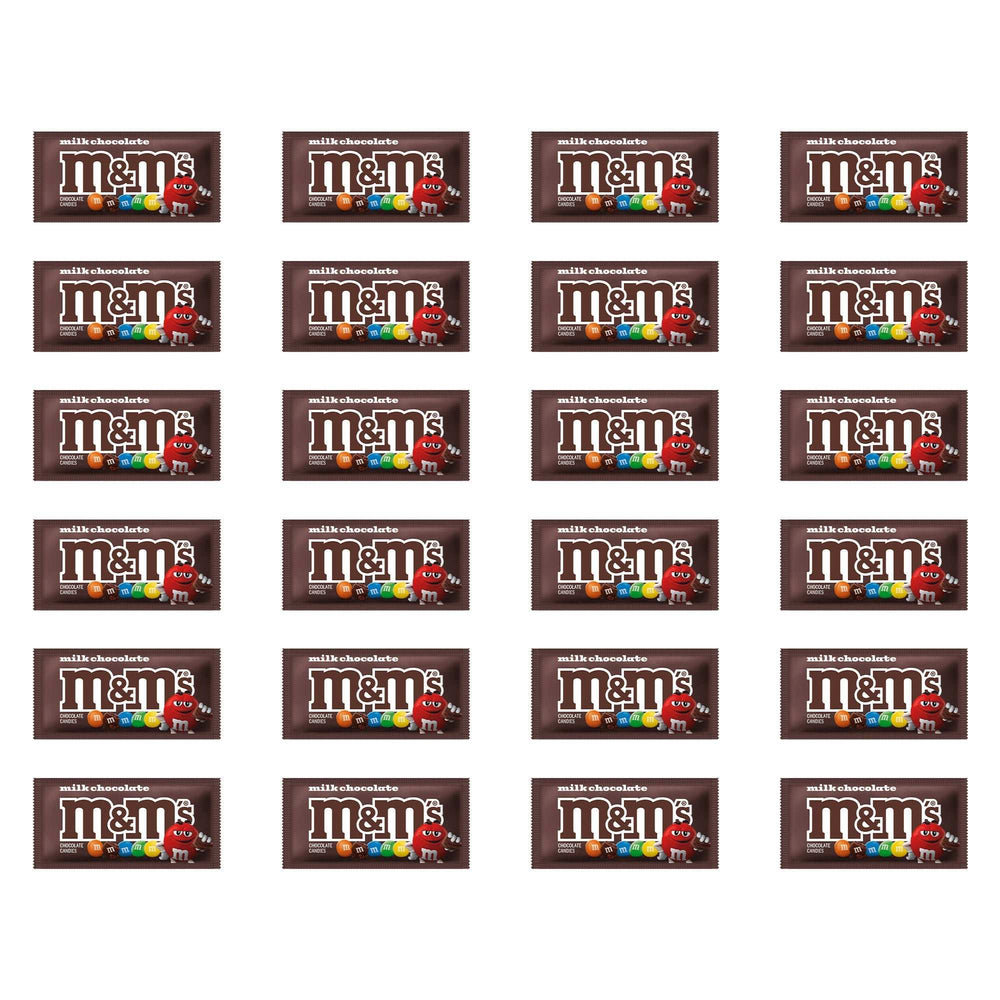 M&M's Milk Chocolate Candy, Full Size, 1.69 oz, 48-count
