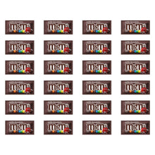 M&M's milk chocolate candy mini packs arranged in rows (48-count style)