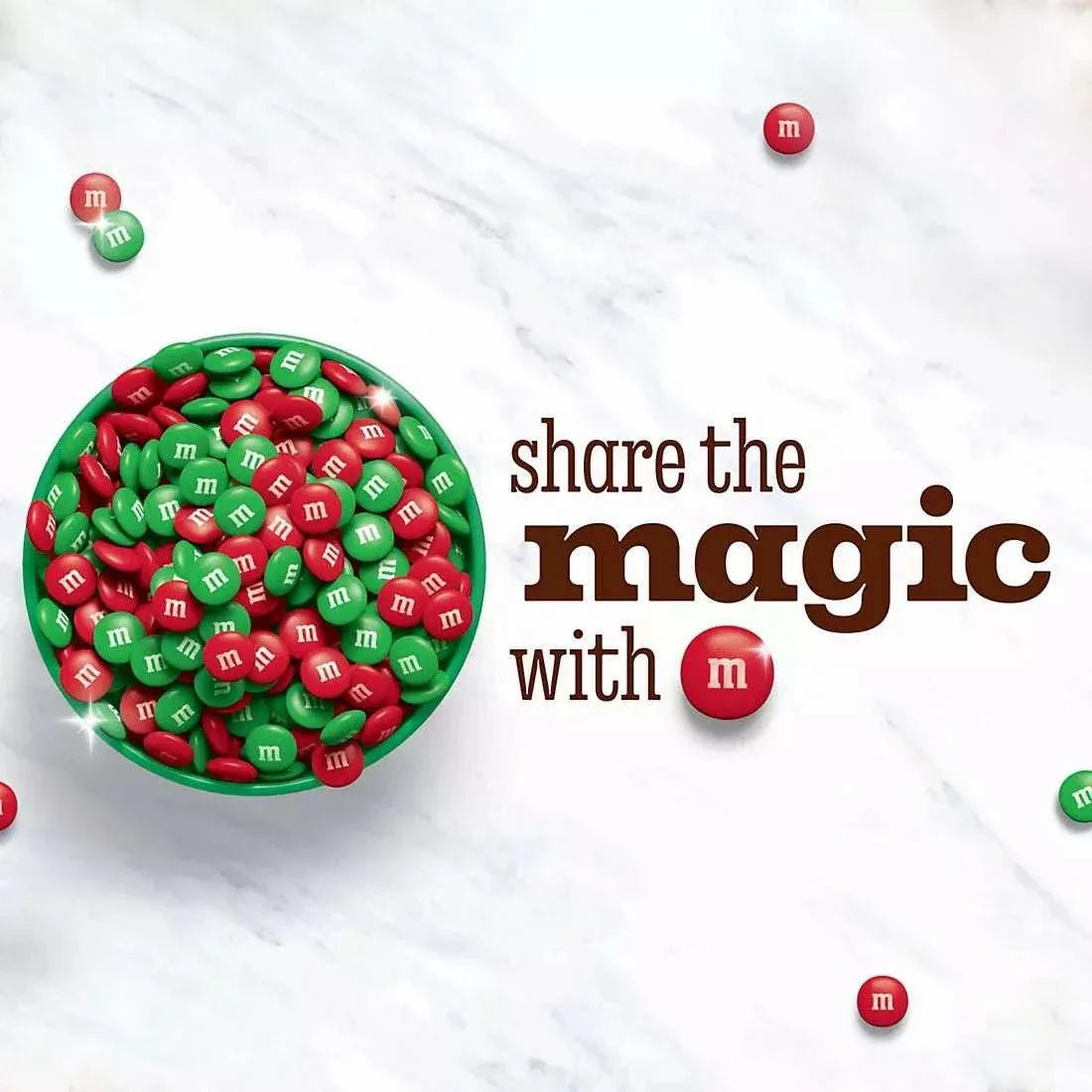 M&M's Red and Green Milk Chocolate Christmas Candy, 62 oz. - USA MEGA SHOP