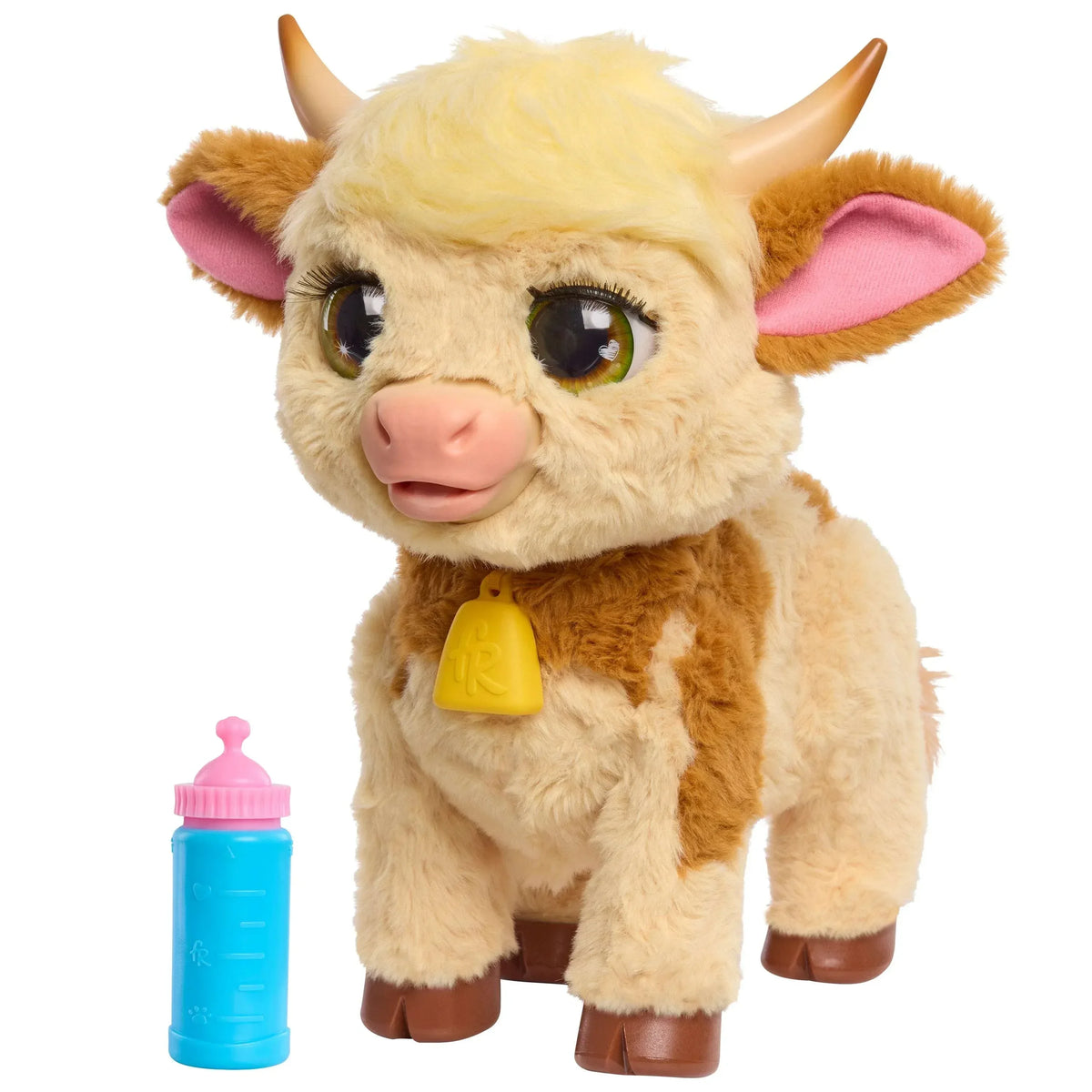 furReal Maggie the Feed & Follow Cow, 11 Inch Interactive Plush Cow, Boys and Girls Ages 4 Up - USA MEGA SHOP