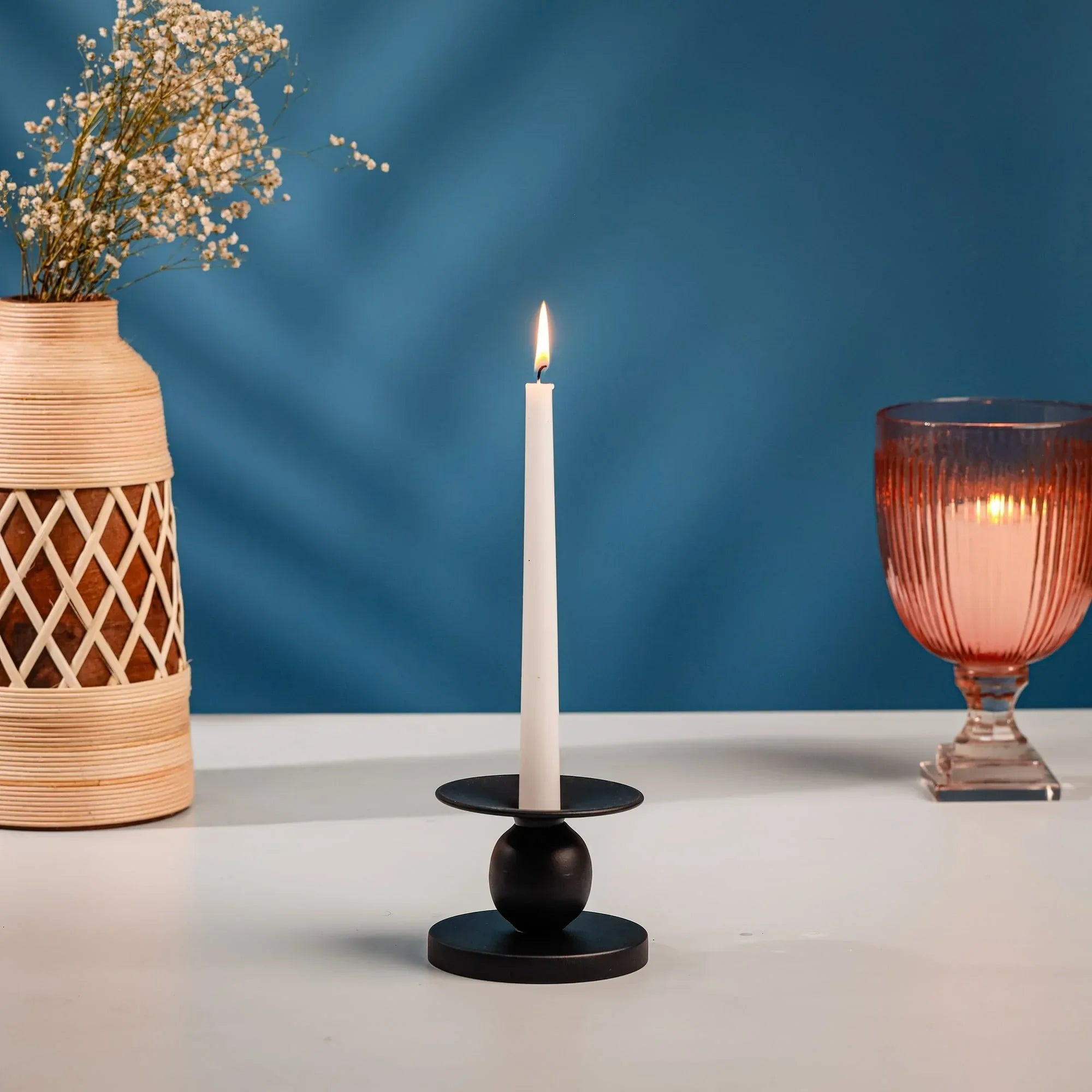 Mainstays Flippable Candle Holder, Black