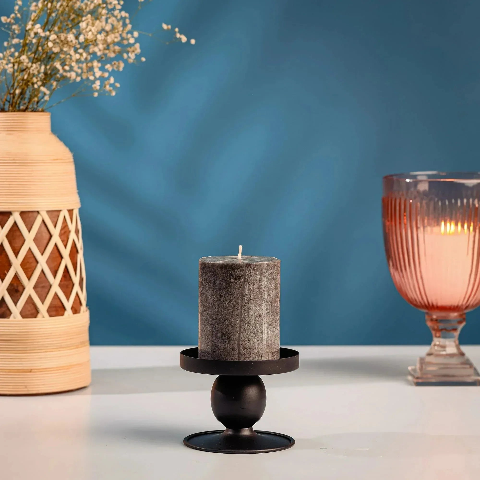 Mainstays Flippable Candle Holder, Black - USA MEGA SHOP