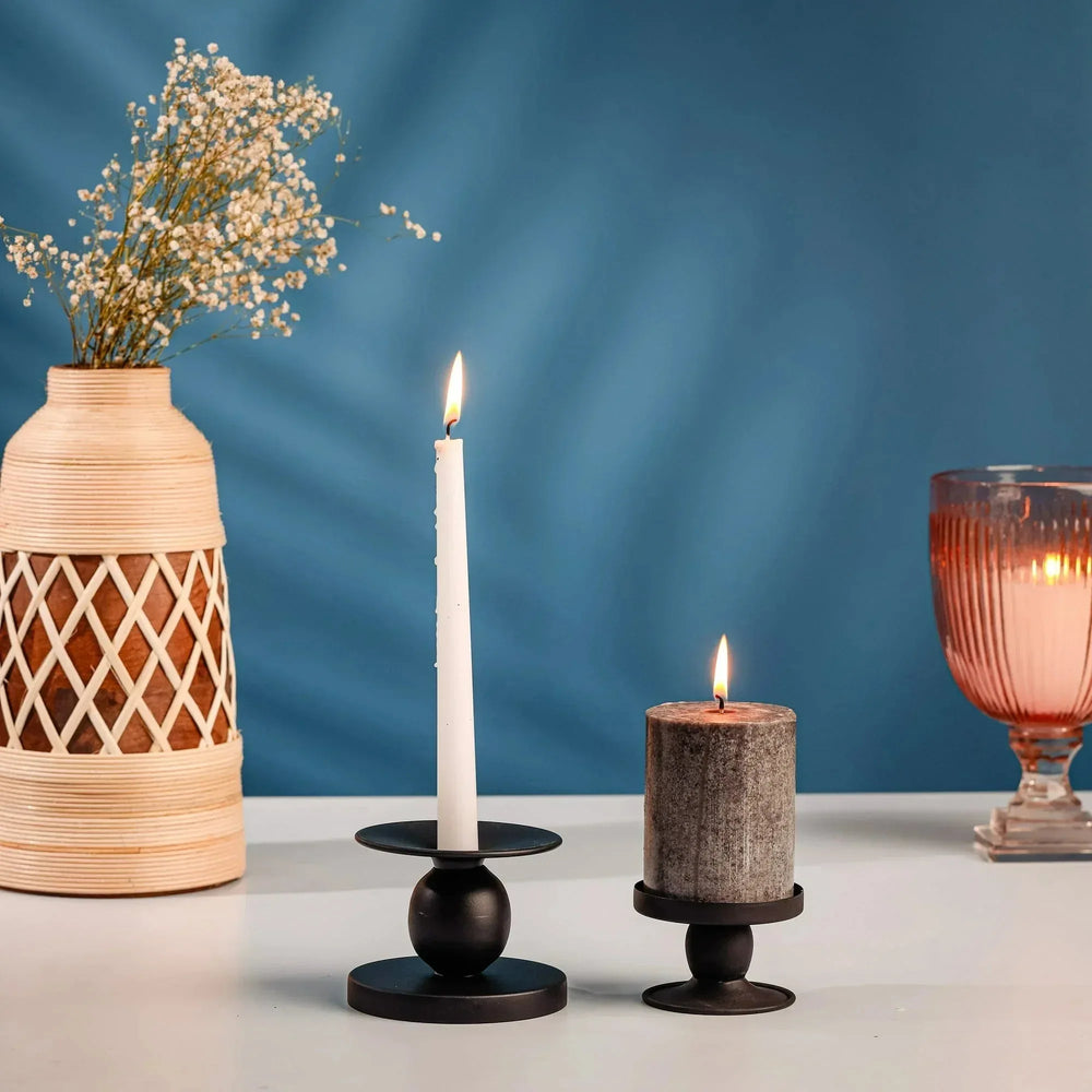 Mainstays Flippable Candle Holder, Black - USA MEGA SHOP