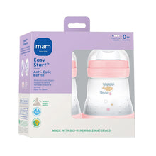 Anti-colic baby bottle set box with 5 oz girl design and pink collar