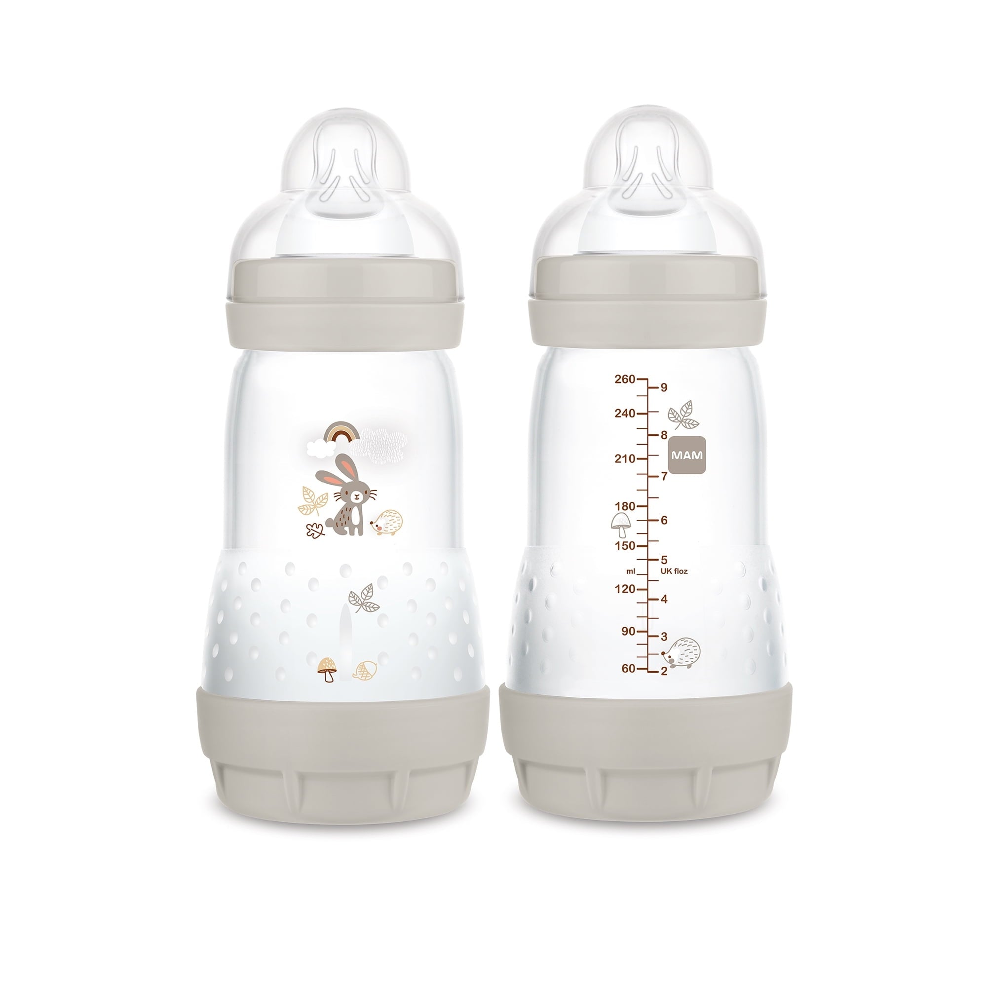 MAM Easy Start Anti-Colic Matte Bottle 9 oz, 2 pack - Dune