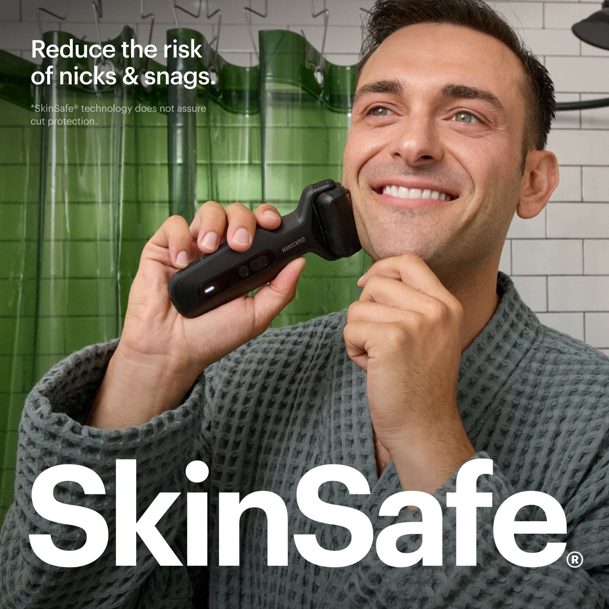 MANSCAPED® The Chairman Plus Precision Pack, Electric Foil Face Shaver and SkinSafe Precision Trimmer with Power Shave Gel