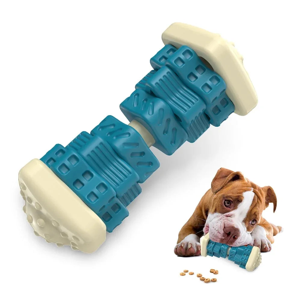 MASBRILL Interactive Dog Chew Toy‚ÄìBrightly Colored Dog Enrichment Toy for Aggressive Chewers-Blue - USA MEGA SHOP