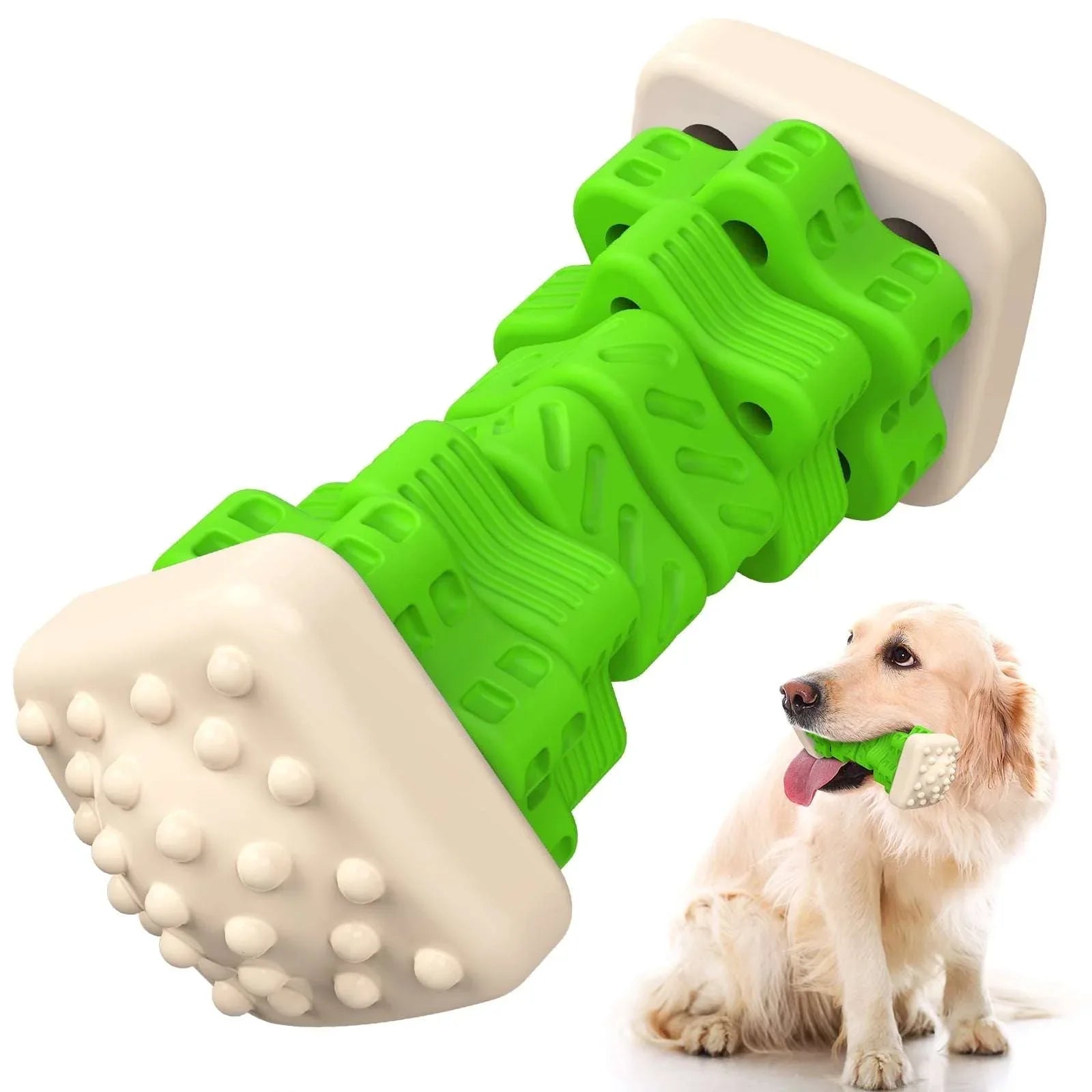MASBRILL Interactive Dog Chew Toy‚ÄìBrightly Colored Dog Enrichment Toy for Aggressive Chewers-Blue - USA MEGA SHOP