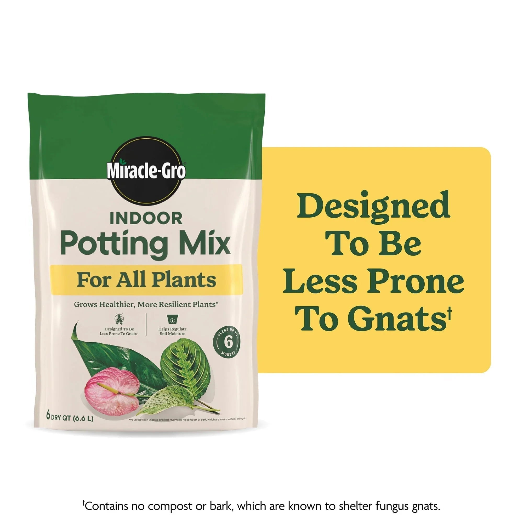 Miracle-Gro Indoor Potting Mix for All Plants, Use with Houseplants and More