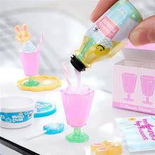 Mini spring resin drink accessories: cups, glasses, and small cream jar