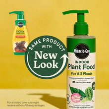 Miracle-Gro indoor plant food bottle with green spray pump