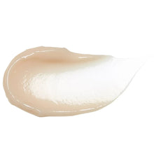 Thick beige cream swatch with glossy texture
