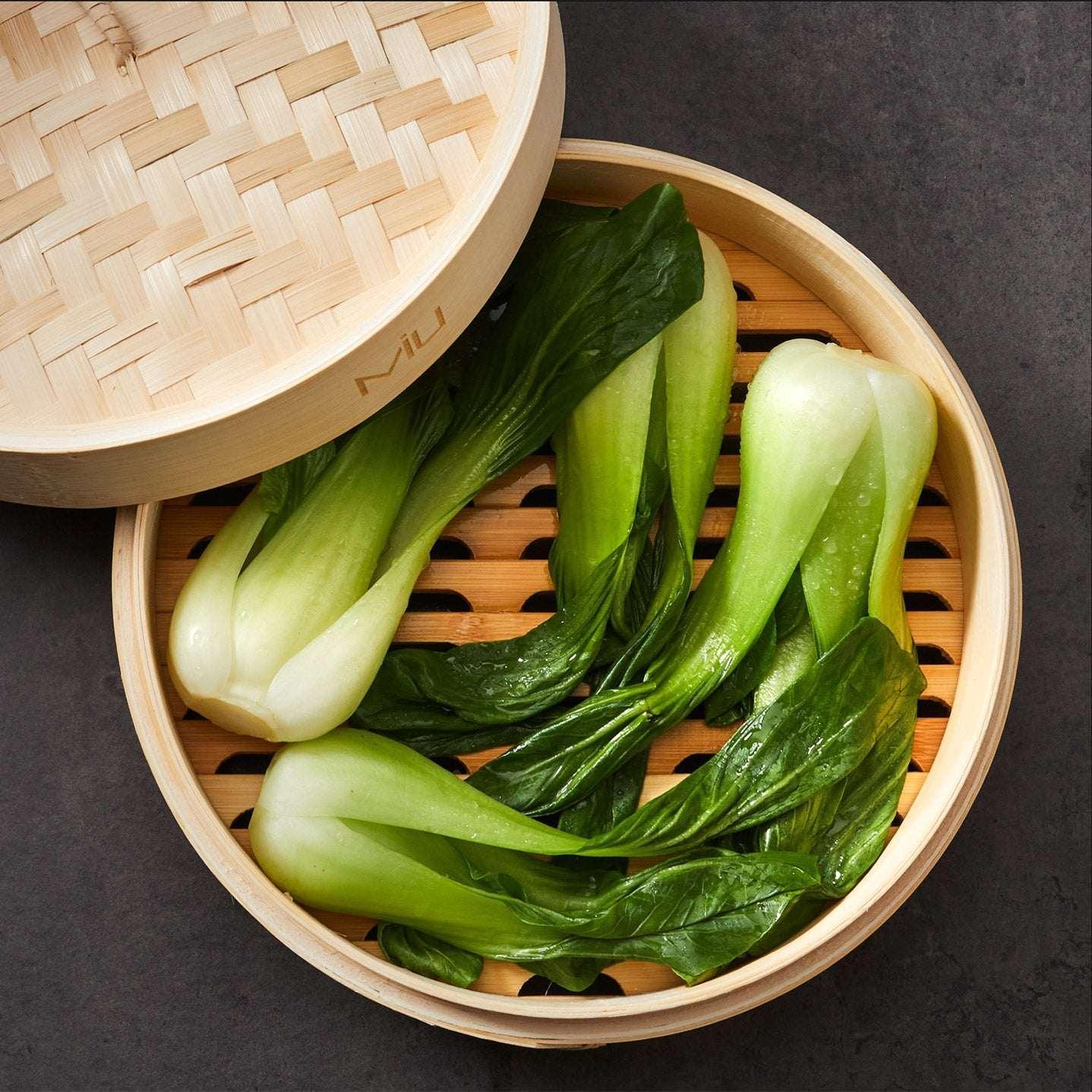MIU 10” 2-Tier Bamboo Steamer Basket - USA MEGA SHOP