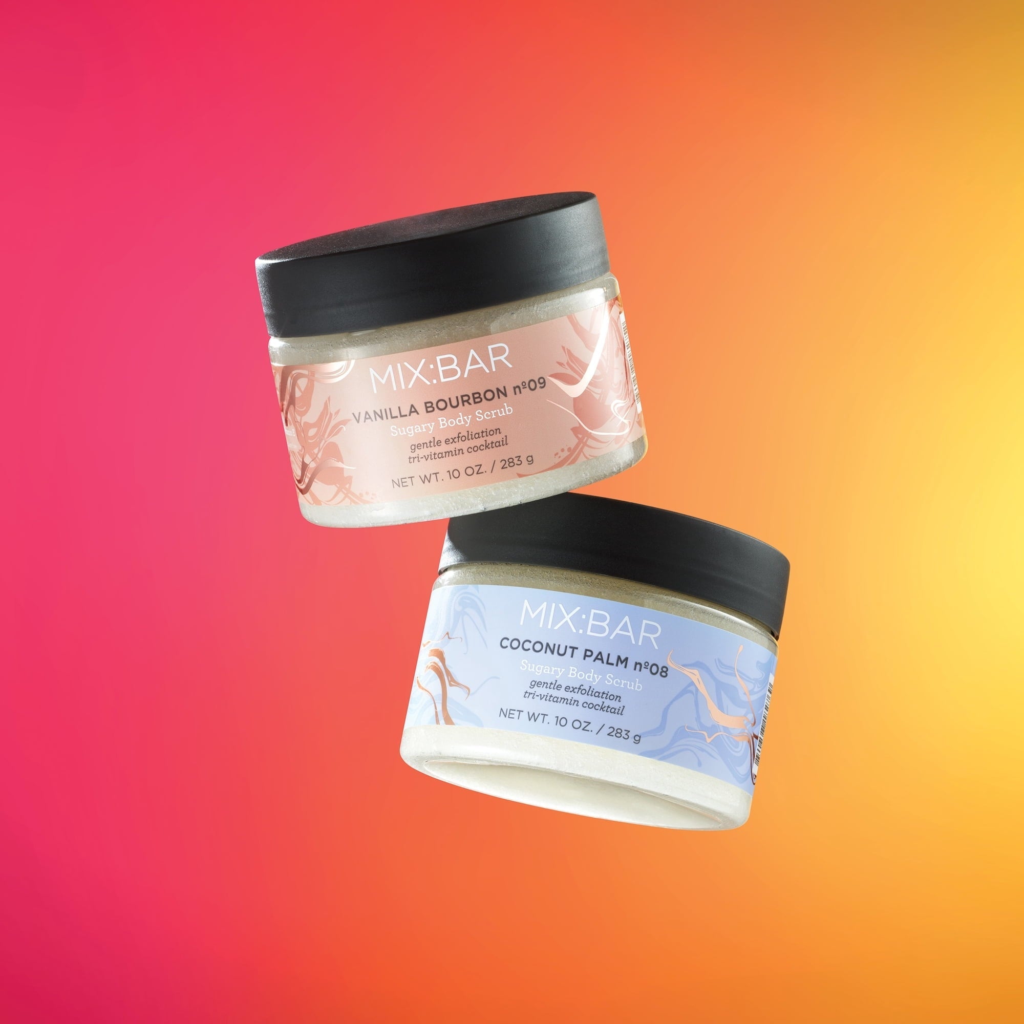 MIX:BAR Coconut Palm Exfoliating Vitamin E Body Scrub, 10fl oz (3 PACK )