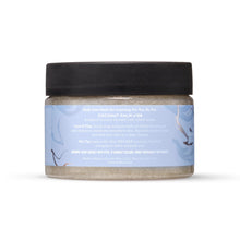 MIX:BAR Coconut Palm body scrub jar back label with black lid
