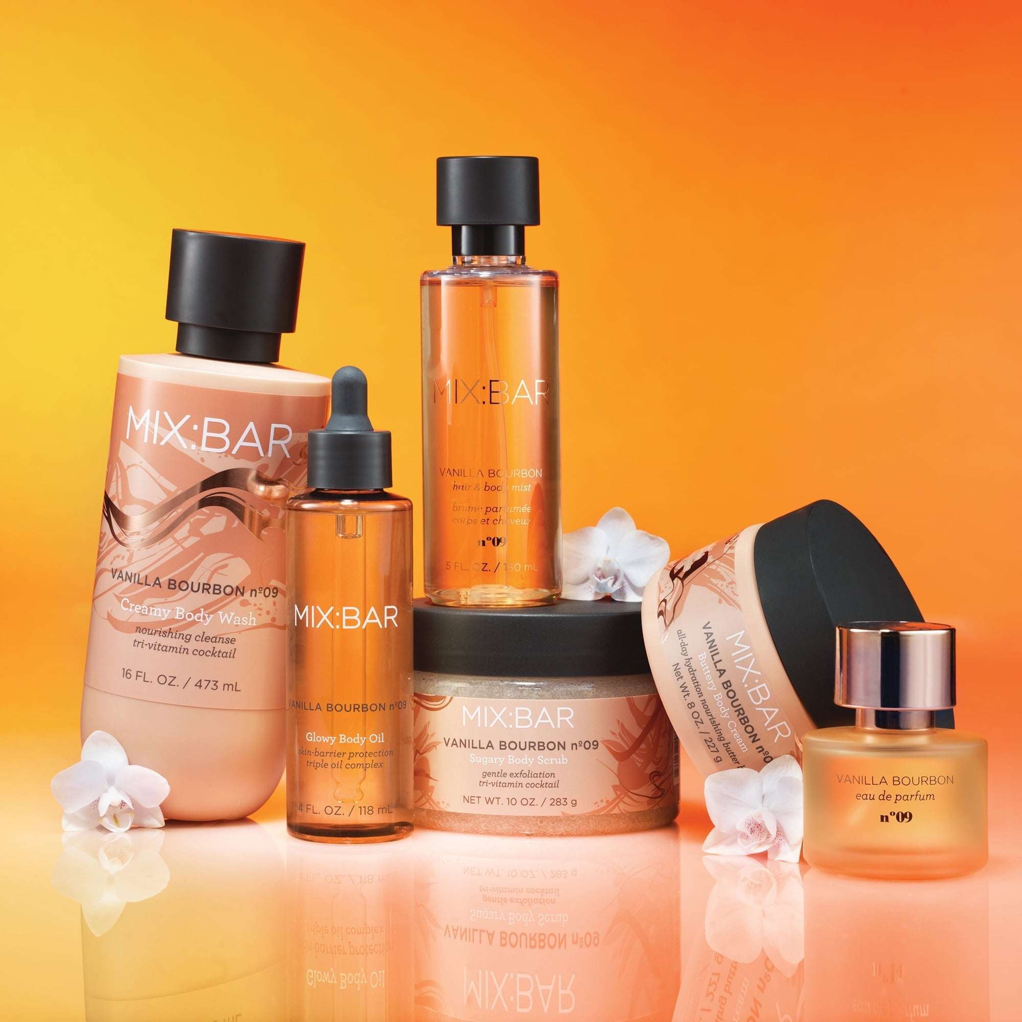 MIX:BAR Vanilla Bourbon Exfoliating Vitamin E Body Scrub, 10fl oz (PACK OF 3)