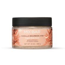 MIX:BAR Vanilla Bourbon exfoliating vitamin E body scrub jar, 10 fl oz