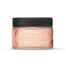 Mix:Bar Vanilla Bourbon body scrub jar with black lid