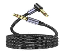 MOSWAG Electric Guitar Cable 6FT, 14 Inch Electric Instrument Bass AMP Cord 6.3