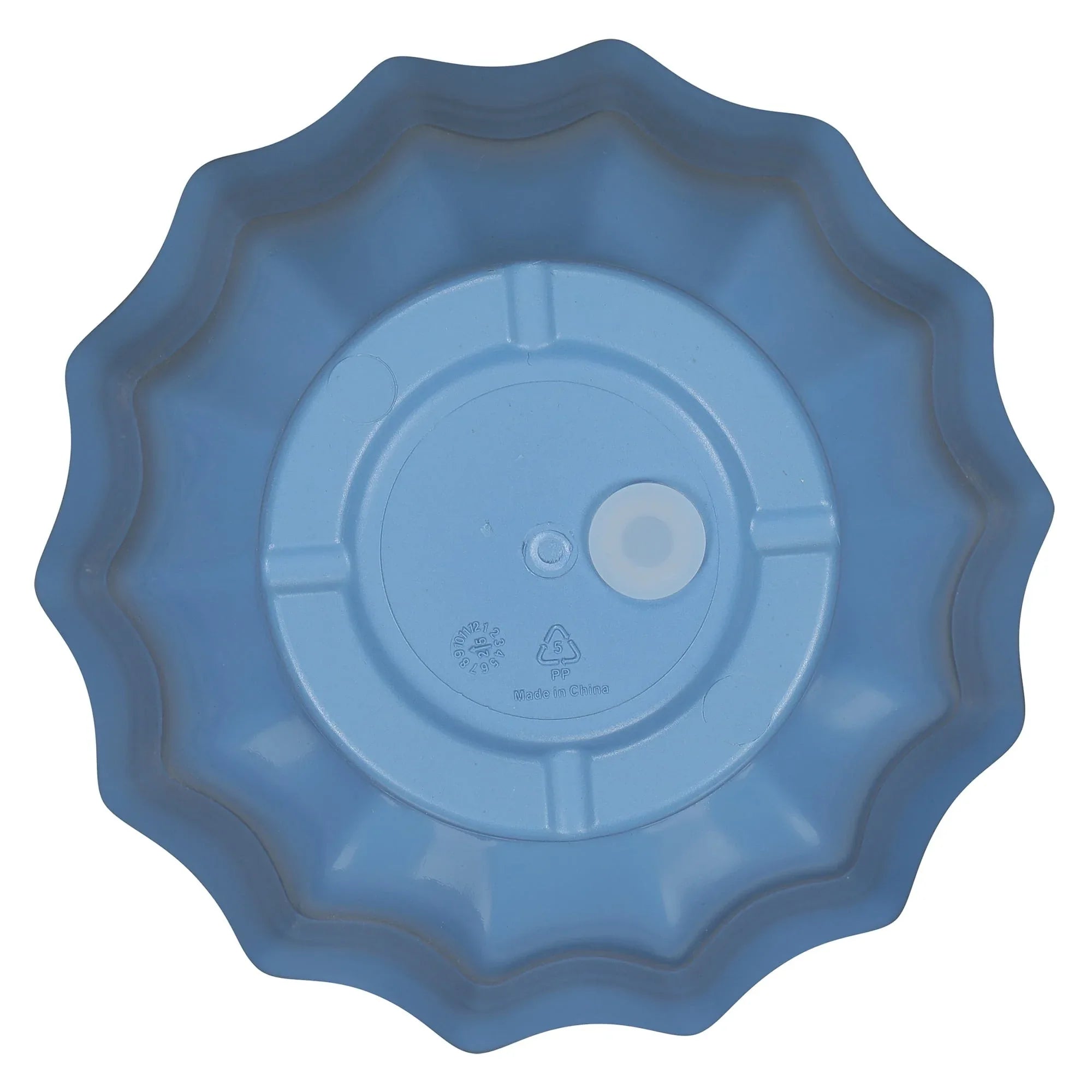 Mainstays Lillian Round Blue Paradise 100% Recycled Resin Planter