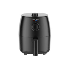 2.2 qt air fryer in Arctic black with non-stick basket and front control dial
