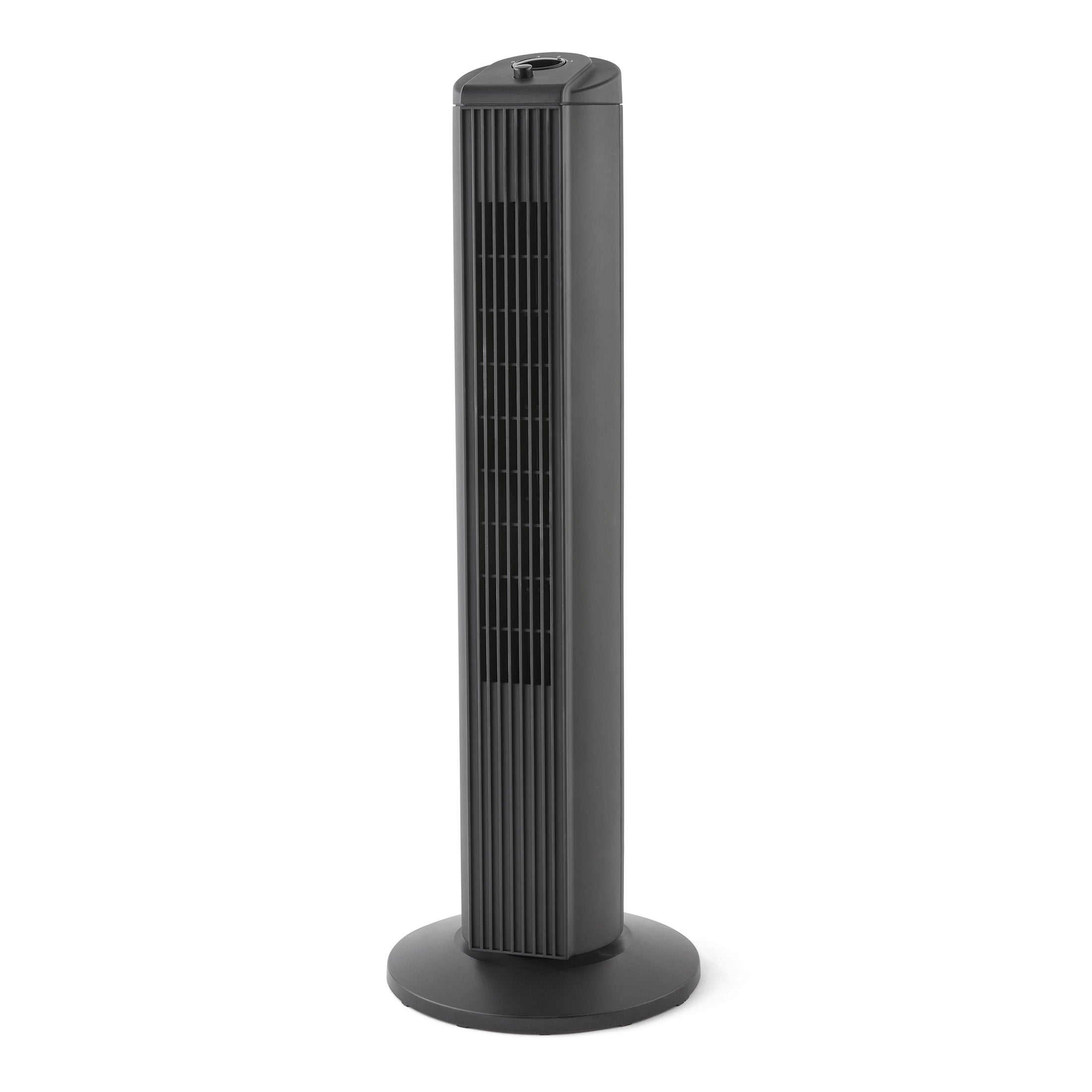 Mainstays 28-Inch Tower Fan with 3-Speed Settings and Oscillation, Black, MSWMT24MBV