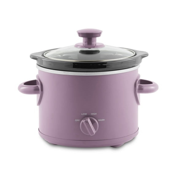 Mainstays 2 Quart Manual Slow Cooker, Durable Matte Black Finish