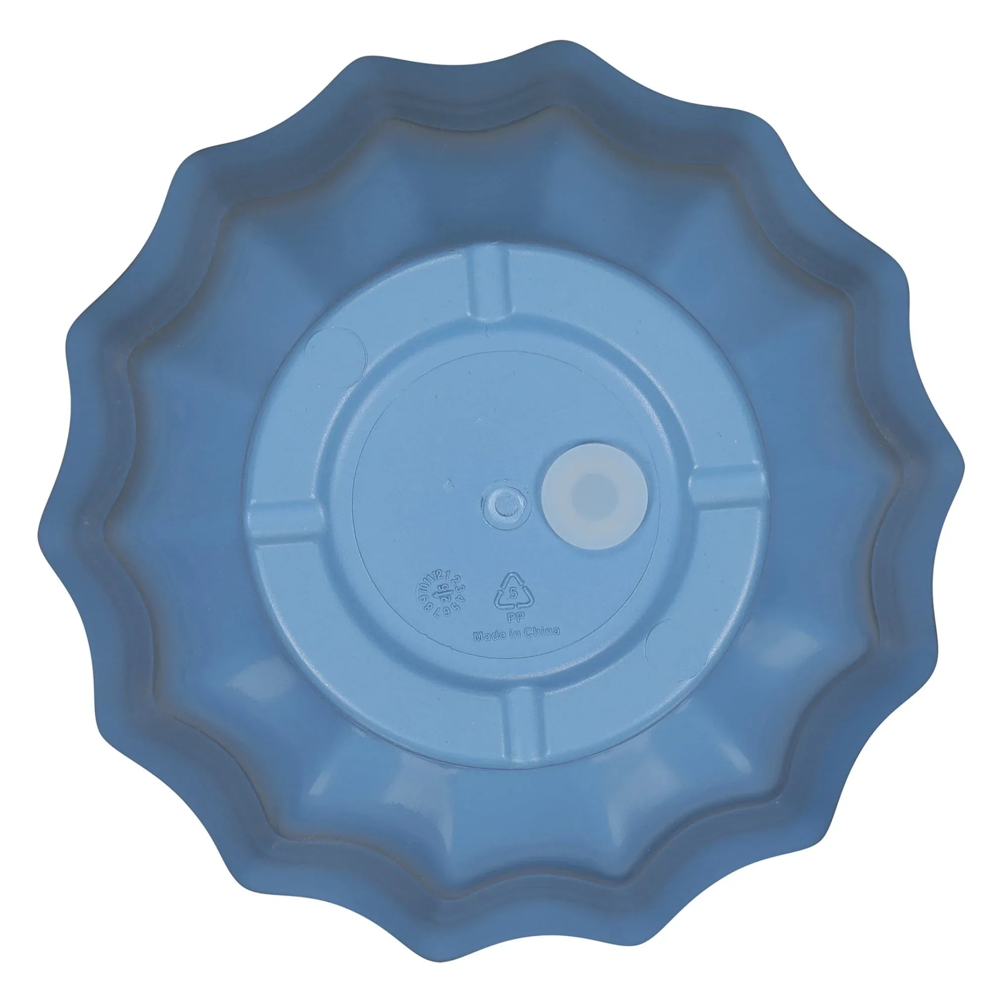 Mainstays Lillian Round Blue Paradise 100% Recycled Resin Planter