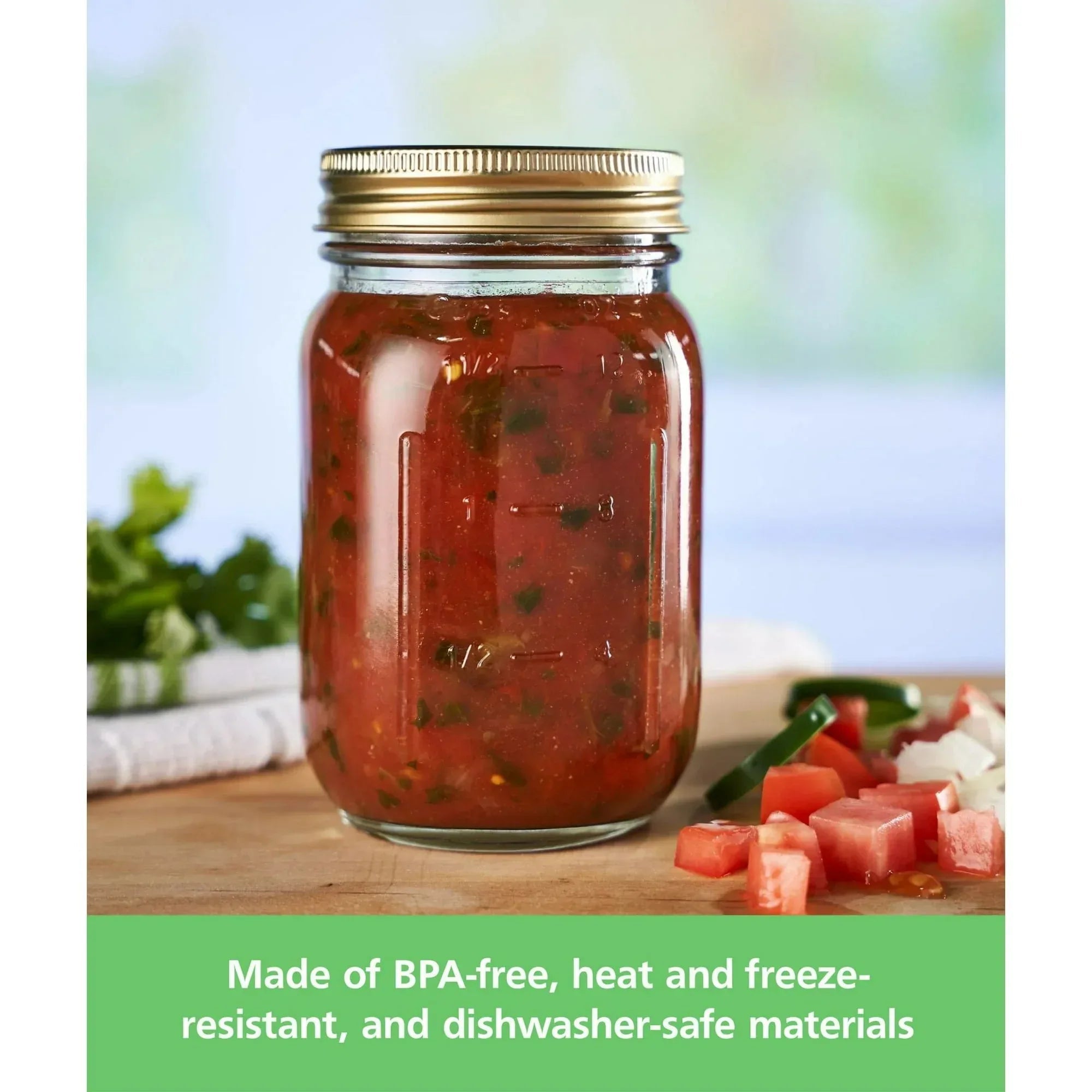 Mainstays Mason Jars, Regular Mouth Half Pint Canning Jars with Lids and Rings, 12-Pack Small Glass Jars for Home Canning and Preserving