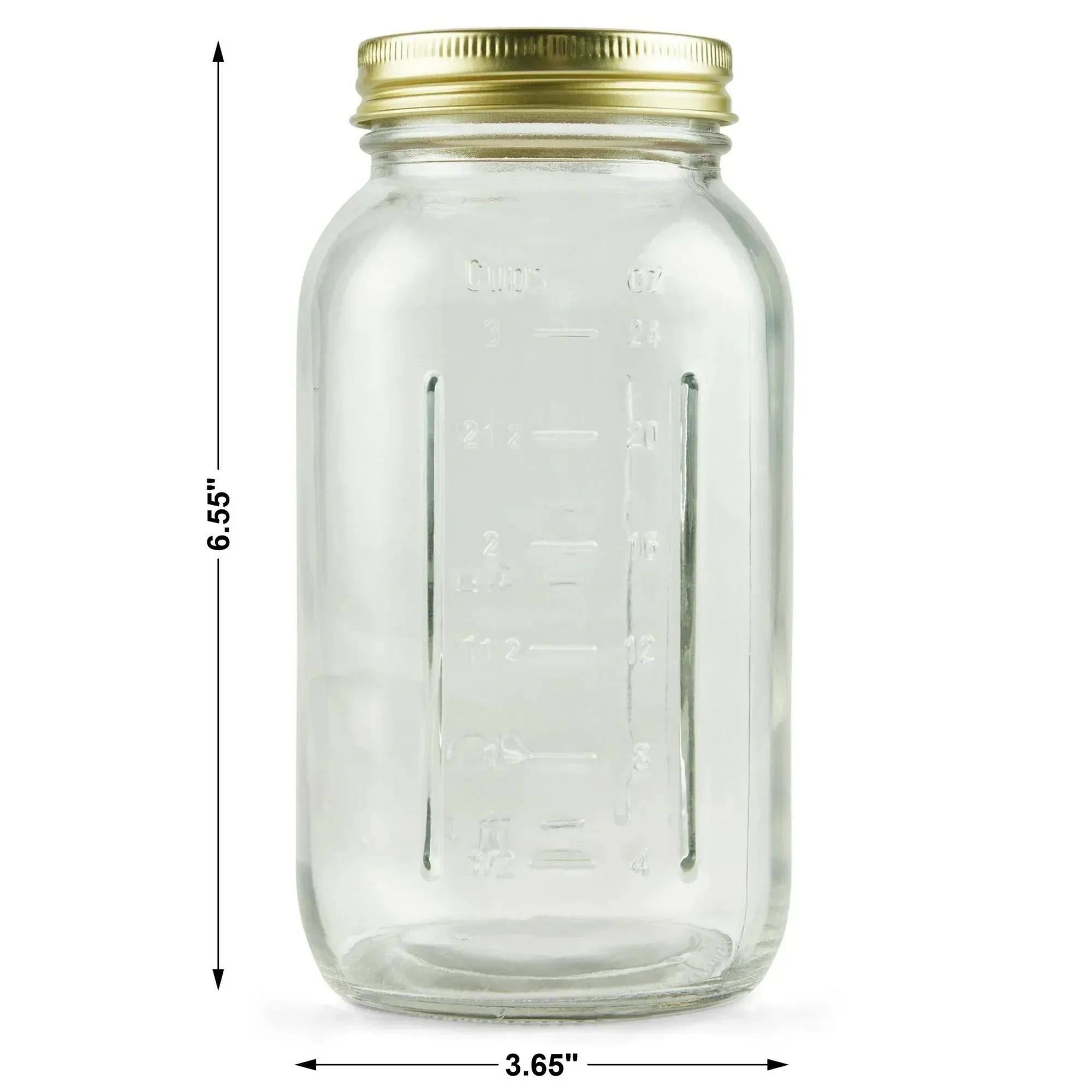 Mainstays Mason Jars, Regular Mouth Half Pint Canning Jars with Lids and Rings, 12-Pack Small Glass Jars for Home Canning and Preserving
