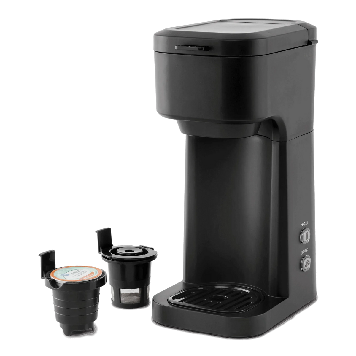 Mainstays Black Matte Single Serve Coffee Maker