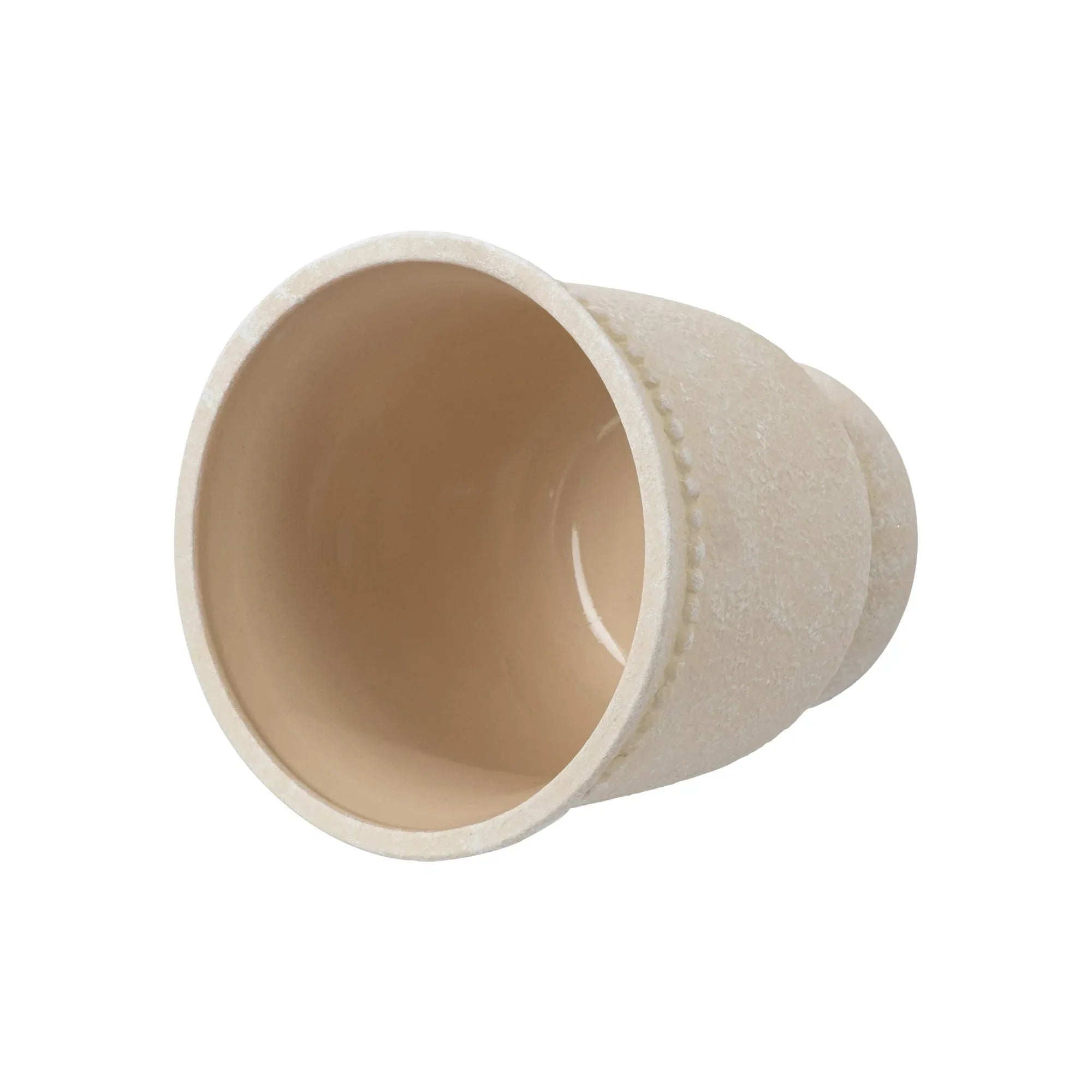 My Texas House Ceramic Urn Planter Pot with Elegant Dot Pattern, 8 inch