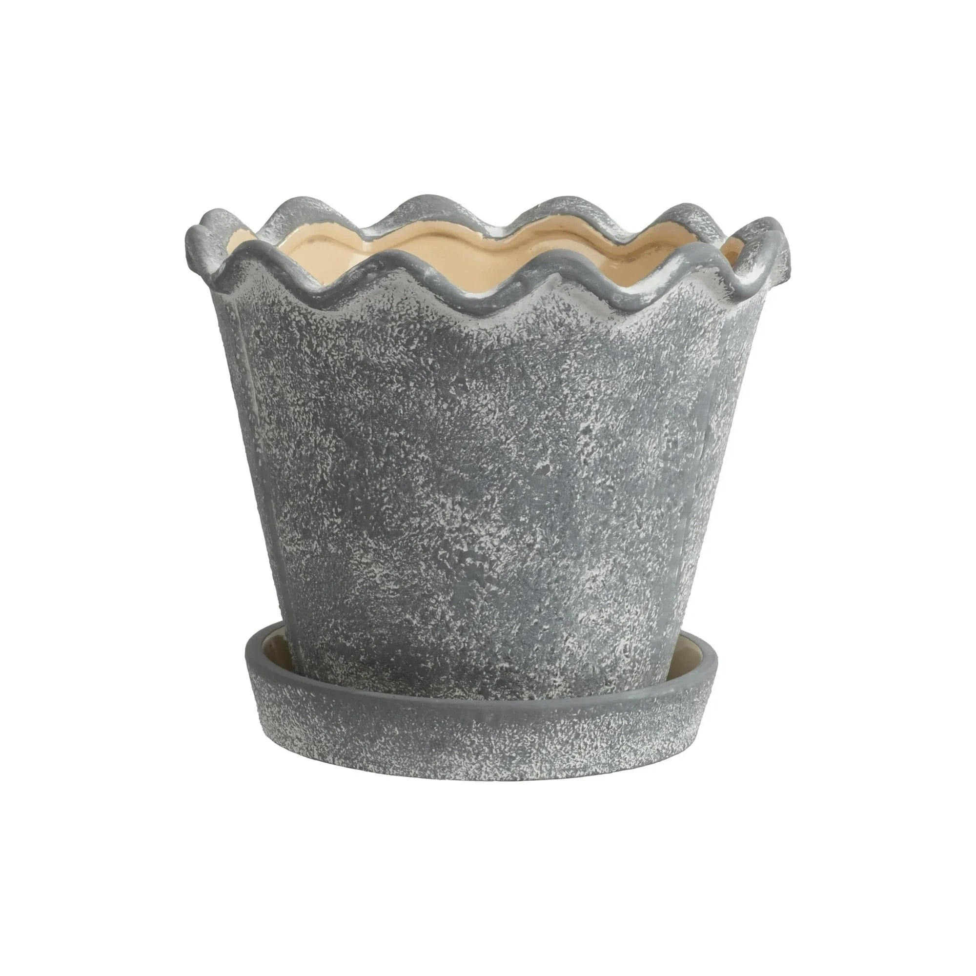My Texas House 8 inch Ceramic Wave Planter