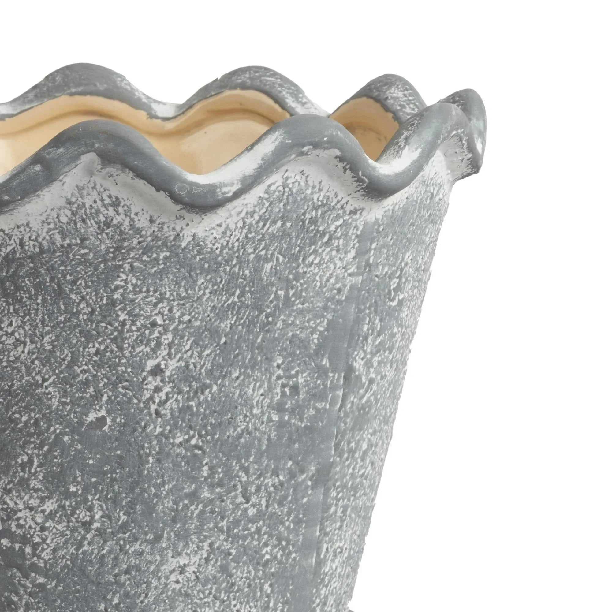 My Texas House 8 inch Ceramic Wave Planter