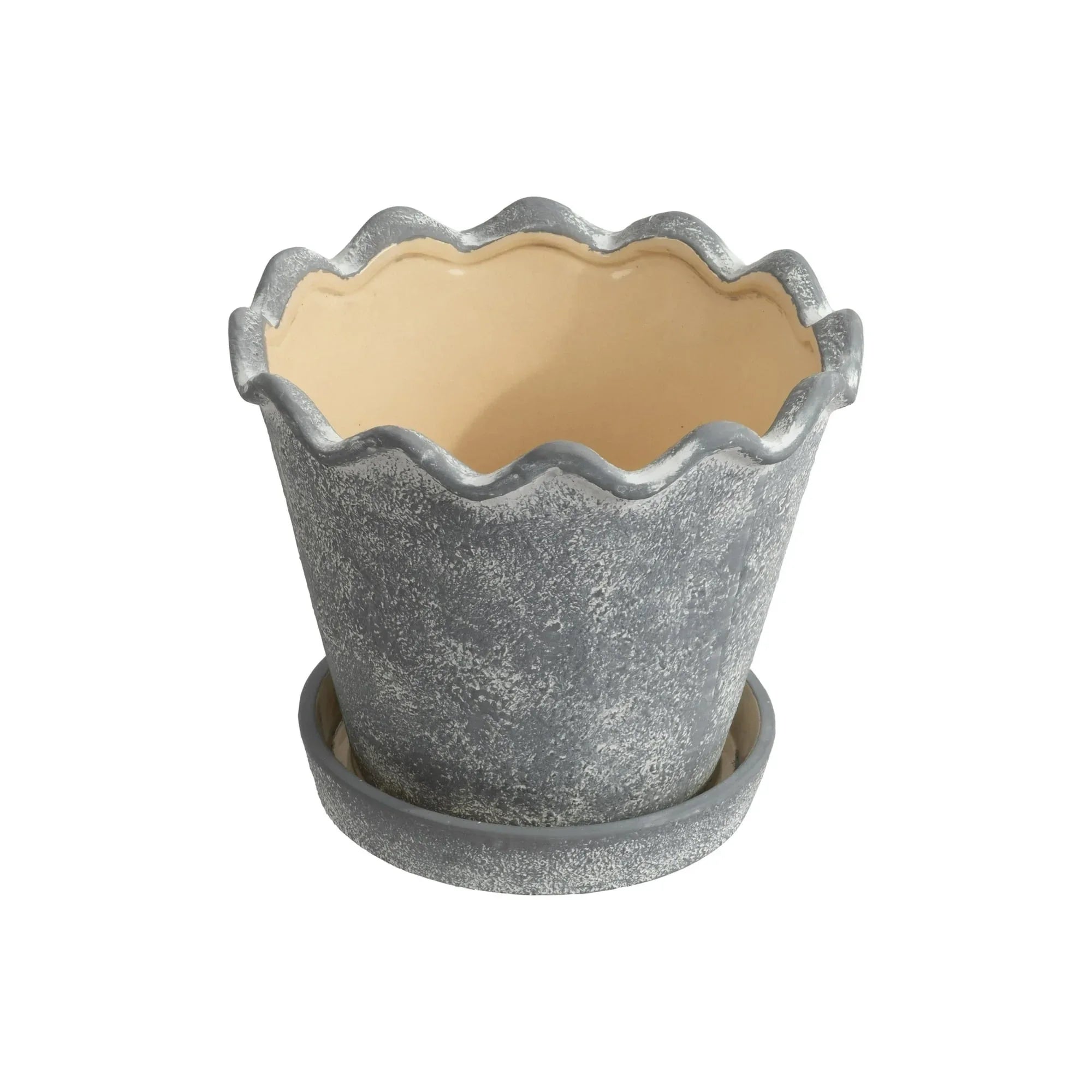My Texas House 8 inch Ceramic Wave Planter