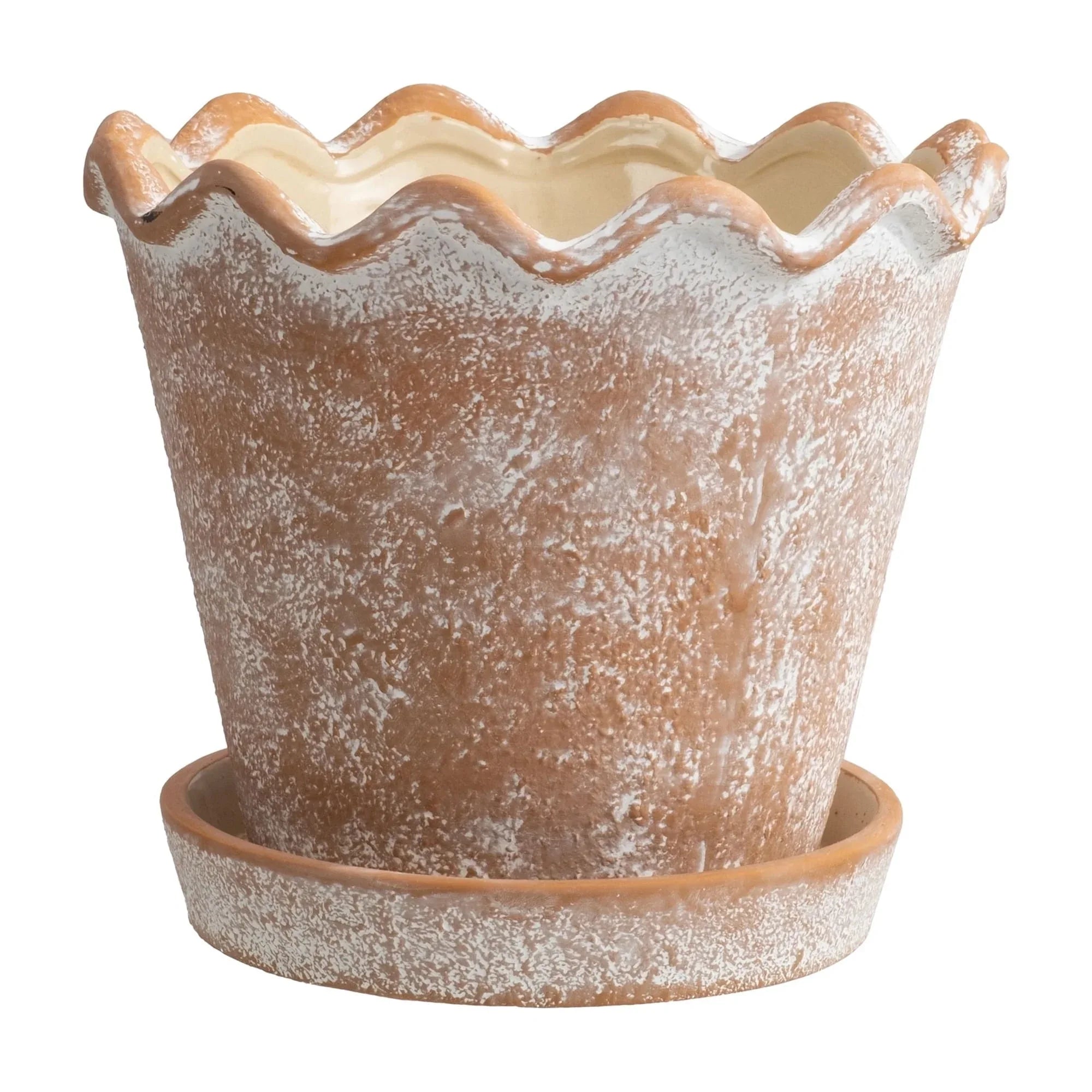 My Texas House 8 inch Ceramic Wave Planter