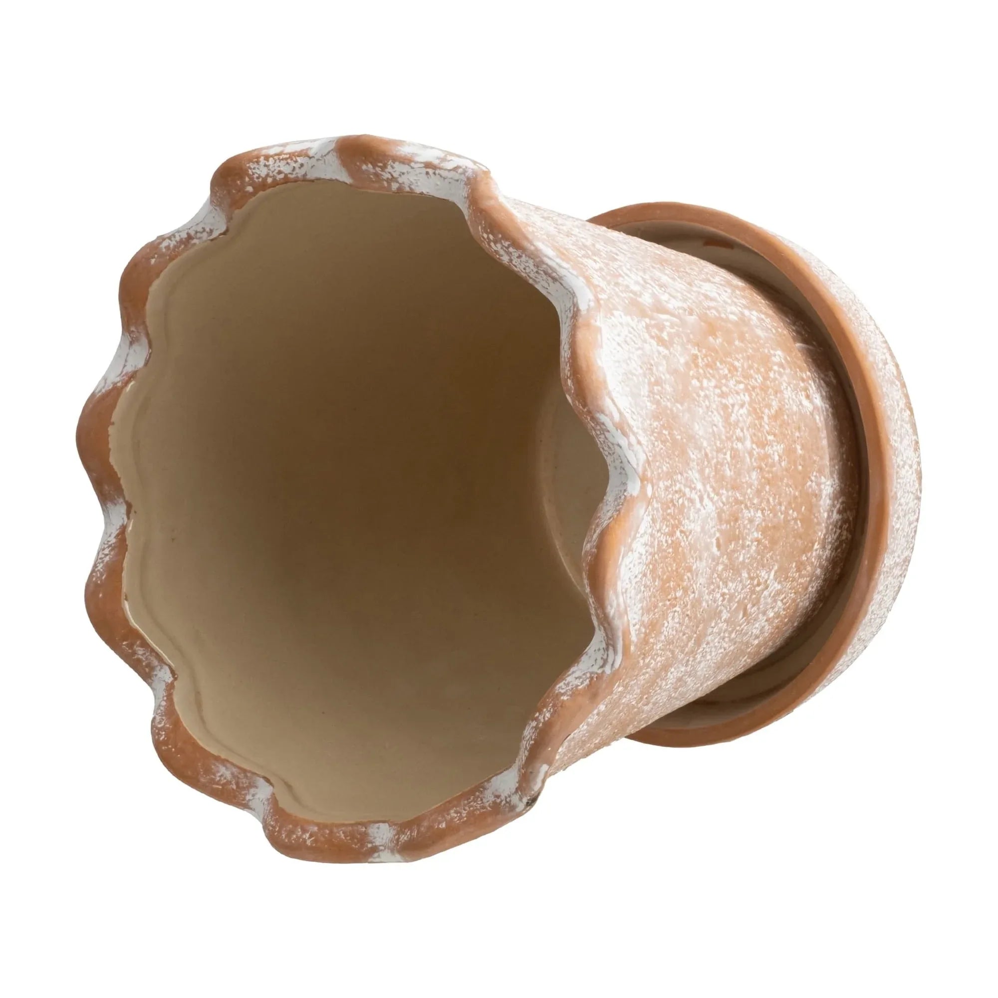 My Texas House 8 inch Ceramic Wave Planter