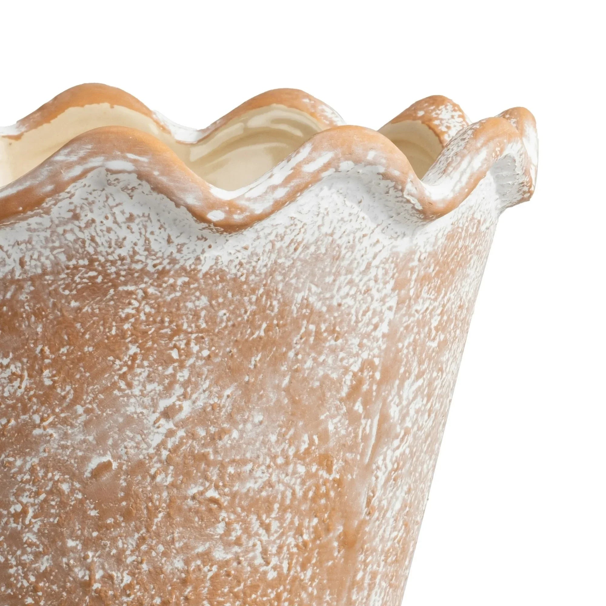 My Texas House 8 inch Ceramic Wave Planter